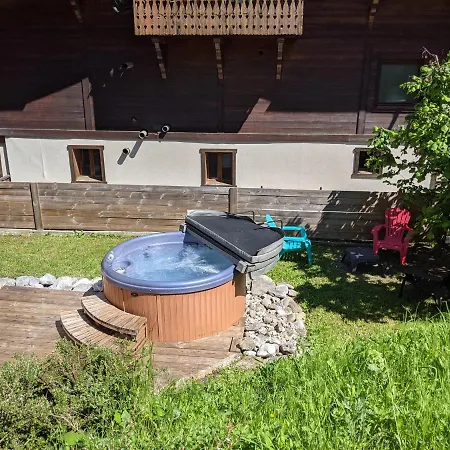 Chalet Robin 4 étoiles calme et proximité avec SPA extérieur Morzine Esterno foto